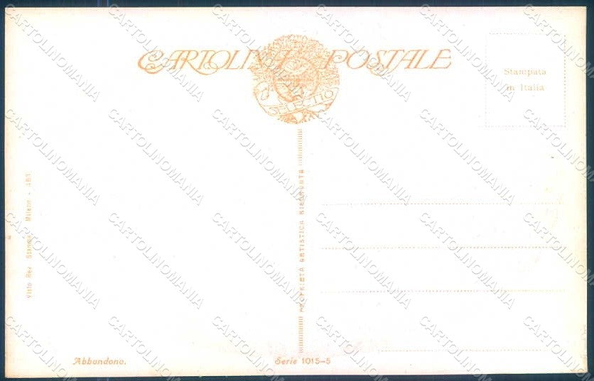 Artist Signed Guerzoni Lady Couple serie 1015-5 BACK ABRADED pc HR1124 – retro