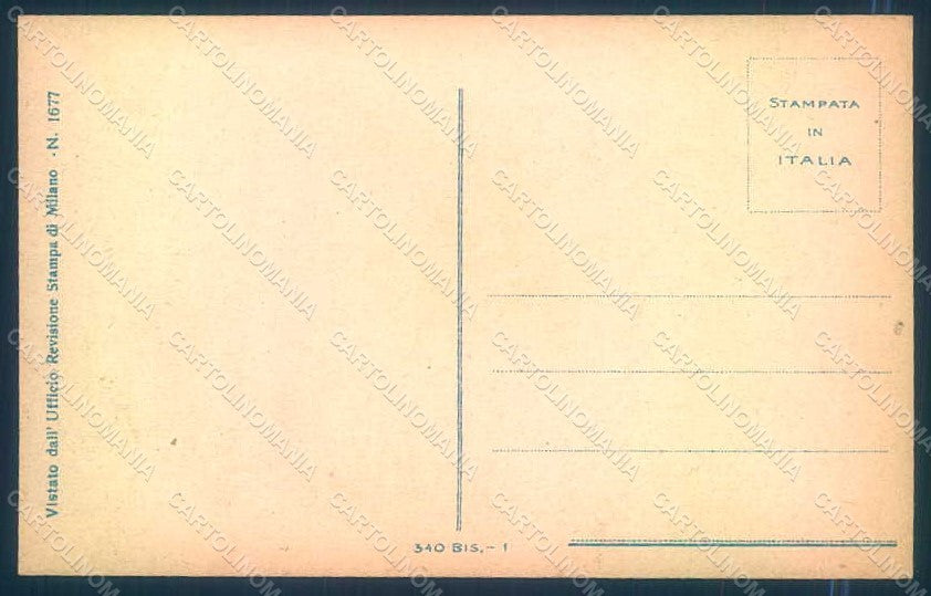 Artist Signed Guerzoni Lady Couple serie 340bis-1 postcard HR1127 – retro