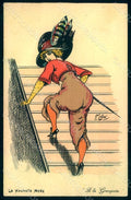 Artist Signed Lafon Fashion Lady Art Deco Hand Painted s. 102 WRINKLE pc HR1133 – fronte