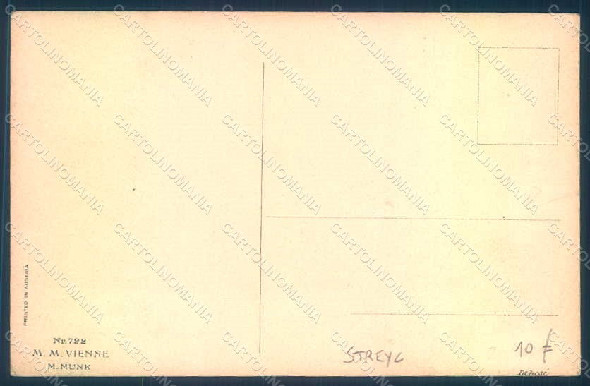 Artist Signed Streyc Couple Viennoise Easter MM Vienne 722 pc HR1176 – retro