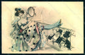 Artist Signed Toussaint ? Risque Lady Art Nouveau MM Vienne 62 postcard HR1181 – fronte