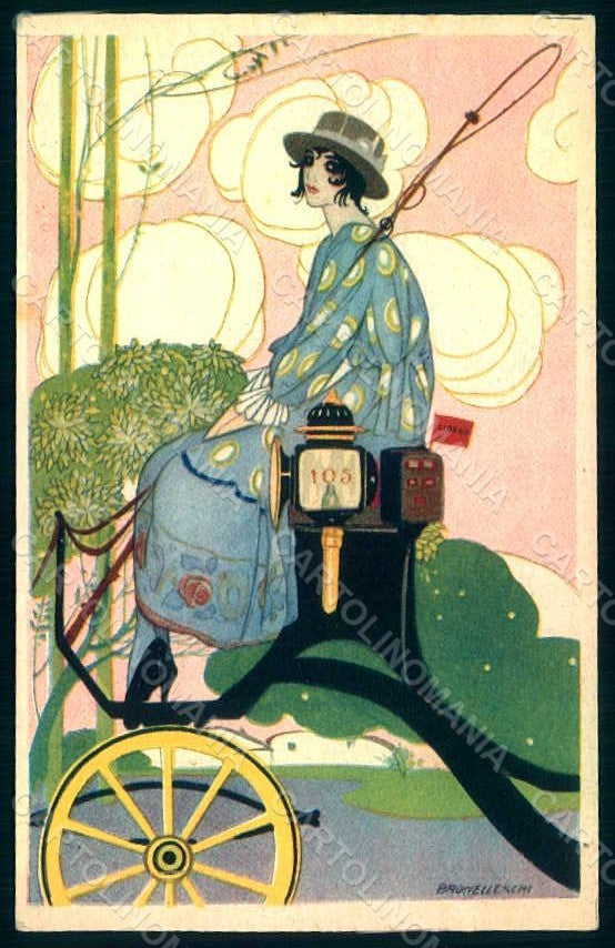 Artist Signed Brunelleschi Lady Propaganda WW1 La Tradotta III Armata pc HR1205 – fronte