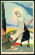 Artist Signed Brunelleschi Lady Propaganda WW1 La Tradotta III Armata pc HR1207 – fronte