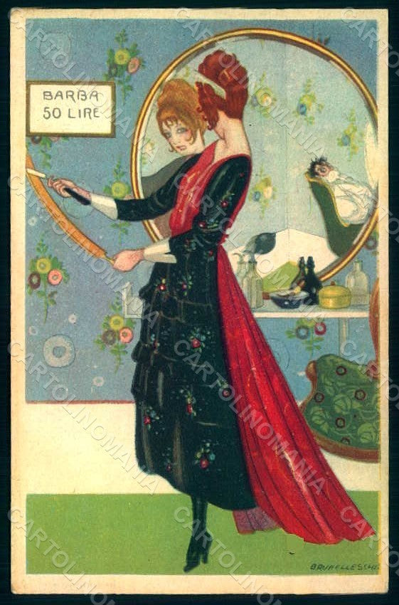 Artist Signed Brunelleschi Lady Propaganda WW1 La Tradotta III Armata pc HR1209 – fronte