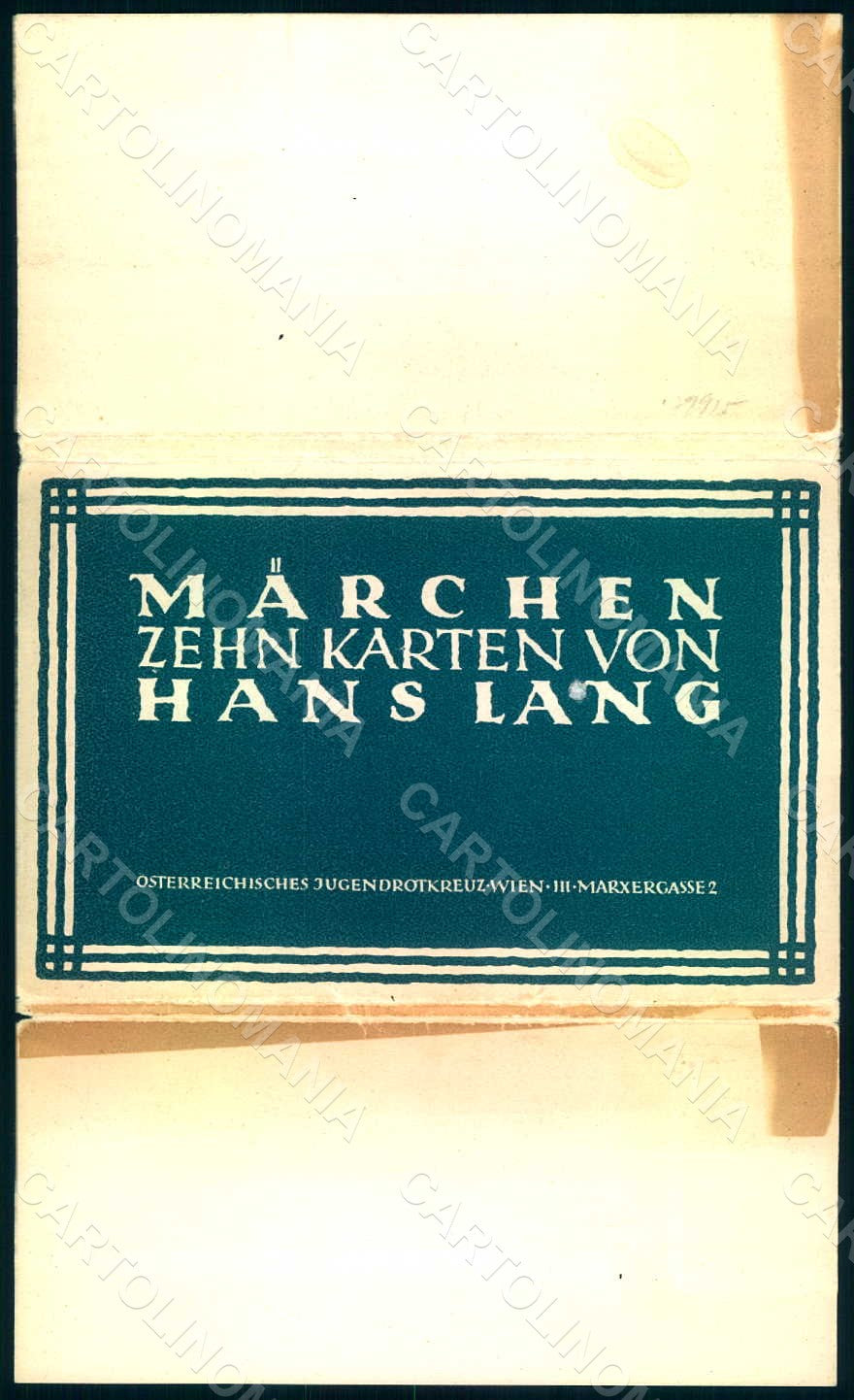 Artist Signed Lang H. Fairy Tales pochette HR1225 – fronte
