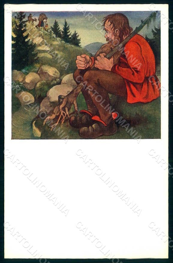 Artist Signed Lang H. Fairy Tales Rubezahl postcard HR1229 – fronte