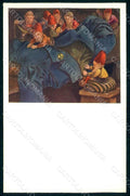 Artist Signed Lang HFairy Tales Die Heinzelmannchen Gnome Litin Dwarf pc HR1231 – fronte