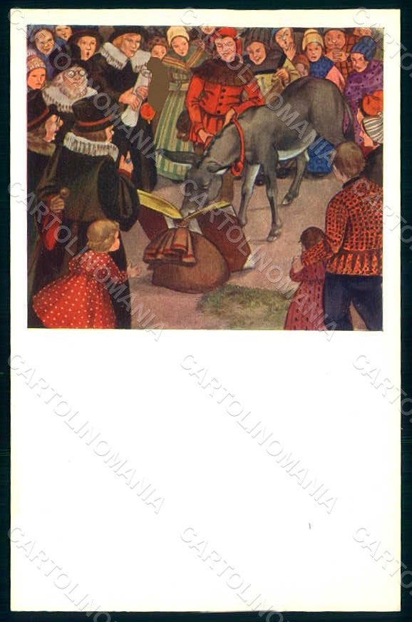 Artist Signed Lang H. Fairy Tales Eulenspiegel postcard HR1233 – fronte