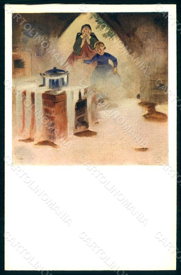 Artist Signed Lang H. Fairy Tales Brei postcard HR1234 – fronte