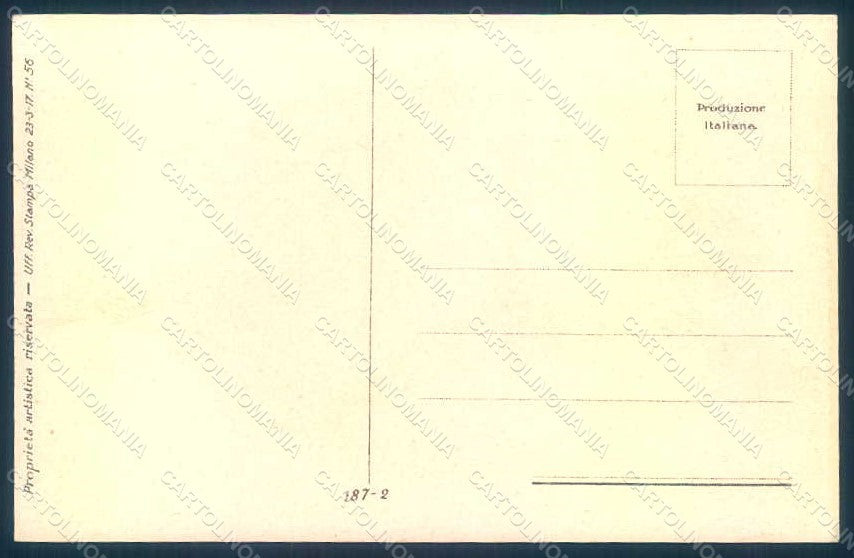 Artist Signed Terzi Glamour Fashion Lady Mode serie 187-2 postcard HR1236 – retro