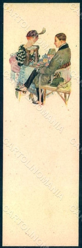Artist Signed Pickuick Fashion Lady Mode Man serie 254 postcard HR1243 – fronte