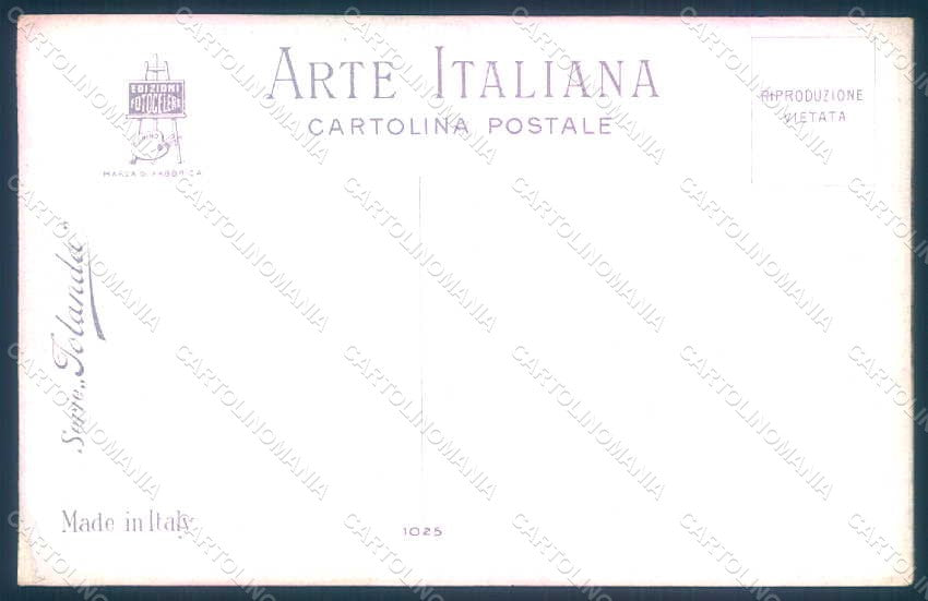 Artist Signed Marchisio Romantic Couple Sea serie 1025 postcard HR1258 – retro