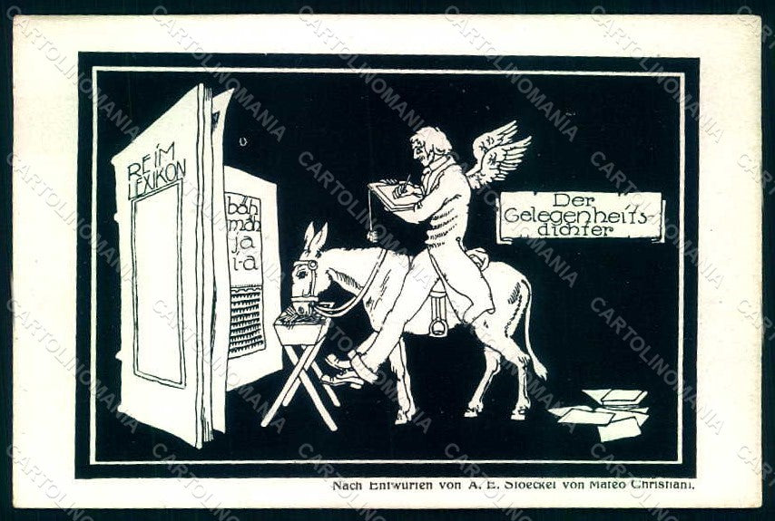 Artist Christiani M. Der Gelegenheit Dichter Opportunity Denser postcard HR1280 – fronte
