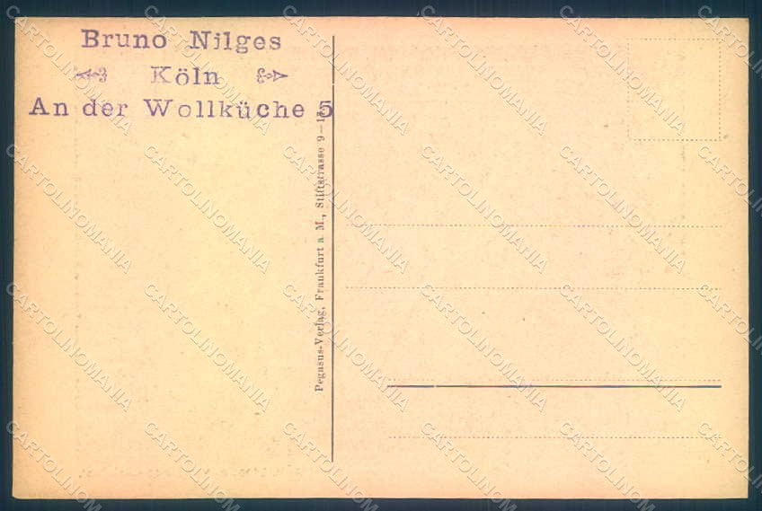 Artist Signed Christiani M. Der Dilettant The Amateur Pegasus postcard HR1281 – retro