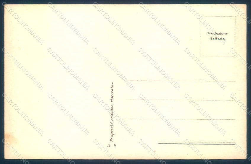 Artist Signed Mauzan Lady Cupid File Nails serie 3-4 postcard HR1348 – retro