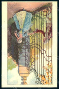 Artist Signed Cenni E. Lady Romantic Couple serie 966-2 postcard HR1352 – fronte