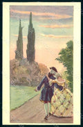 Artist Signed Cenni E. Lady Romantic Couple serie 966-3 postcard HR1353 – fronte
