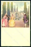 Artist Signed Cenni E. Lady Romantic Couple serie 966-5 postcard HR1355 – fronte