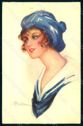 Artist Signed Busi Glamour Fashion Lady Mode serie 112-6 WRINKLES pc HR1385 – fronte