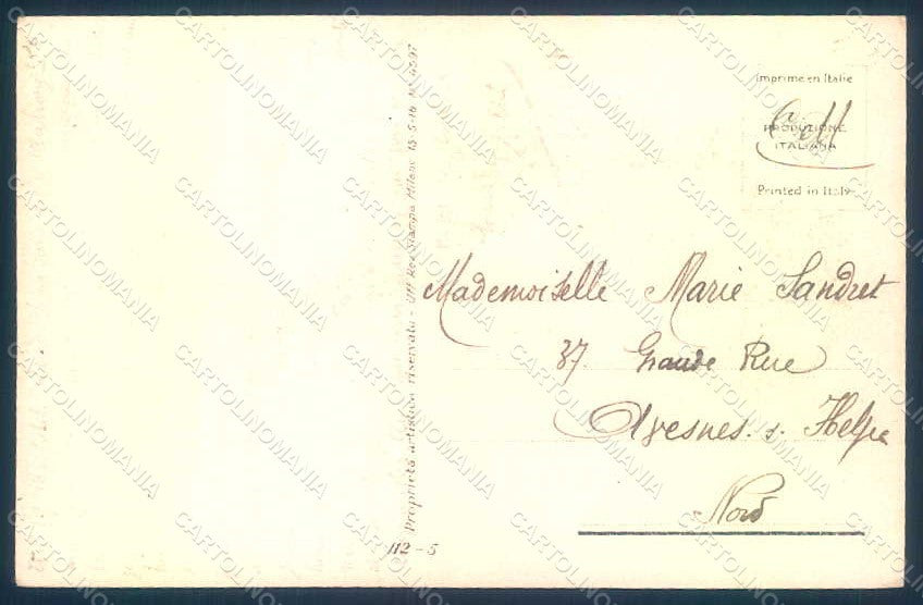 Artist Signed Busi Glamour Fashion Lady Mode serie 112-5 postcard HR1388 – retro