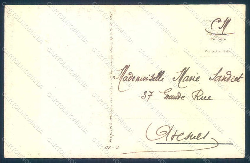 Artist Signed Busi Glamour Fashion Lady Mode Hunting serie 112-2 postcard HR1390 – retro