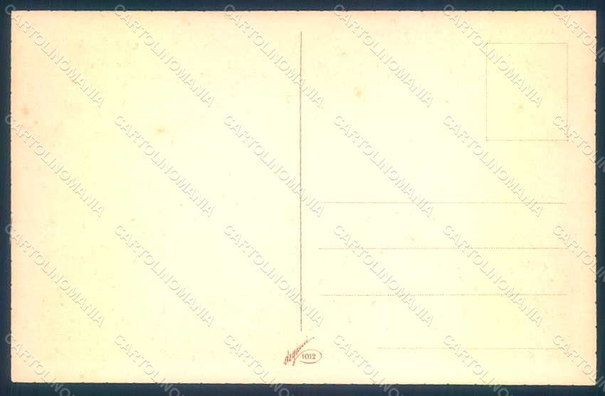 Artist Signed Busi Lady Romantic Couple Degami 1012 postcard HR1396 – retro