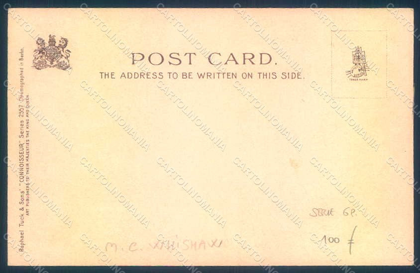 Artist Signed M.C.W. Whishaw Lady Old Style Costumes Tuck 2557 postcard HR1411 – retro