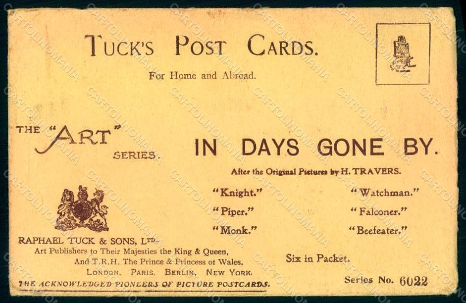 Artist Signed Travers Art Series In Day Gone By Man Tuck Pochette 6022 HR1415 – fronte