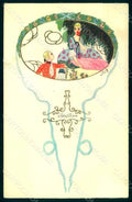 Artist Signed Rig Lady Romantic Couple Art Deco Ballerini 285 INK SPOT pc HR1436 – fronte