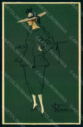 Artist Signed Venturini Glamour Fashion Lady Mode serie 119 postcard HR1445 – fronte