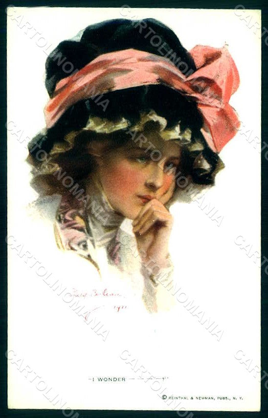 Artist Signed Boileau Glamour Fashion Lady Mode I Wonder Reinthal 215 pc HR1494 – fronte