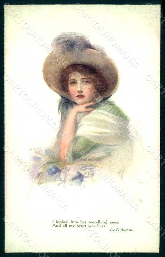 Artist Signed Horwitz H. Lady A Dream of Fair Women Galienne Tuck 2942 pc HR1499 – fronte