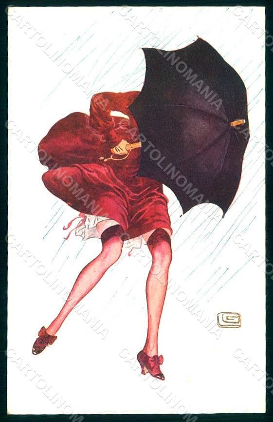 Artist Signed Leonnec Risque Lady Coups de Vent serie 13-64 pc HR1524 – fronte