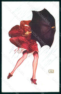 Artist Signed Leonnec Risque Lady Coups de Vent serie 13-64 pc HR1524 – fronte