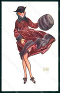 Artist Signed Leonnec Risque Lady Coups de Vent serie 13-65 pc HR1525 – fronte