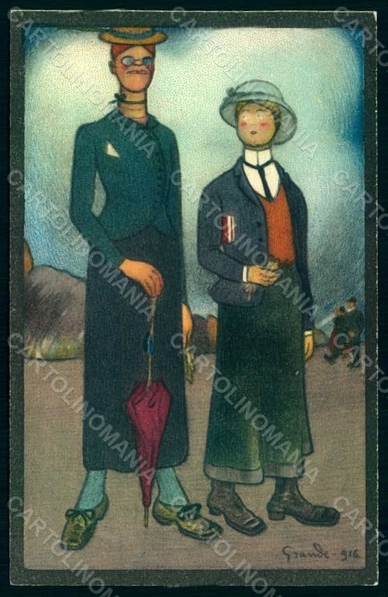 Artist Signed Grande Lady Child serie 6-3 postcard HR1530 – fronte