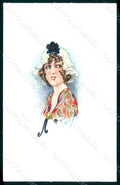 Artist Signed Santini Lady Les Midinettes serie 132 postcard HR1533 – fronte