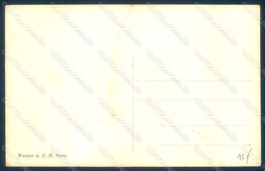Artist Signed Franzoni Risque Lady Smoking Dog postcard HR1535 – retro