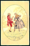 Artist Signed Bianchi Lady Romantic Couple serie 2470 postcard HR1562 – fronte