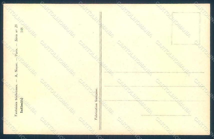 Artist Signed Sager X. Risque Lady Socks Intimité serie 29-148 postcard HR1571 – retro