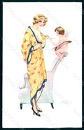 Artist Signed Meunier Risque Lady Cupid Le Rose des Seins serie 33 pc HR1583 – fronte