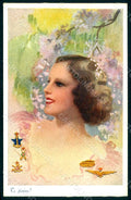 Artist Signed Monestier Lady Italian Patriotic Military serie 429 pc HR1624 – fronte