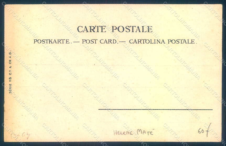 Artist Signed Mat� H. Lady Girl serie 113 postcard HR1641 – retro