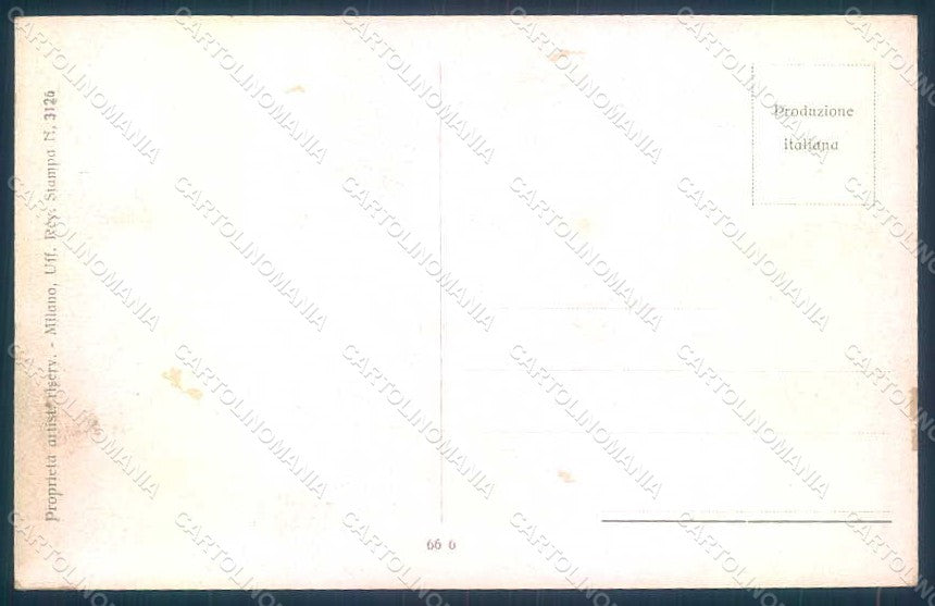 Artist Signed Law Ludson Glamour Fashion Lady Mode serie 66-6 postcard HR1644 – retro