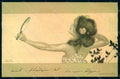 Artist Signed Kirchner Lady Girls Brown Green Borders D.25.a-6 Herzig pc HR1681 – fronte