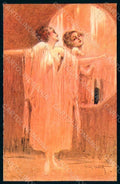 Artist Signed Icart L. Risque Lady Eternel Feminin serie 48 postcard HR1693 – fronte