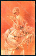 Artist Signed Icart L. Risque Lady Eternel Feminin serie 48 postcard HR1698 – fronte