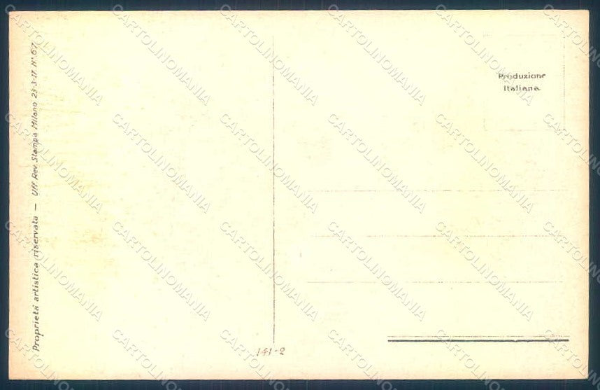 Artist Signed Metlicovitz Lady Flowers serie 141-2 postcard HR1729 – retro
