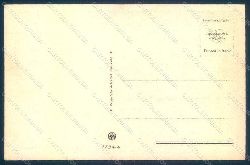 Artist Signed Metlicovitz Lady Romantic Couple serie 1734-4 postcard HR1737 – retro