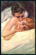 Artist Signed Metlicovitz Lady Romantic Couple serie 244-2 postcard HR1744 – fronte